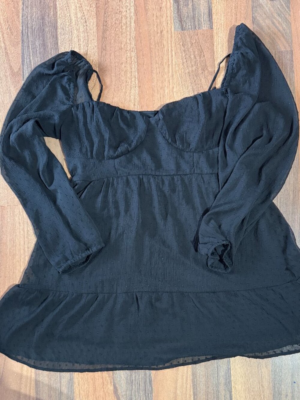 H&M Black Dot BABY DOLL DRESS